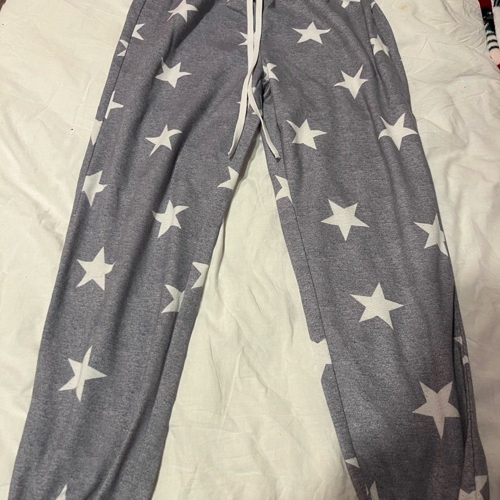 SHEIN Gray Star Pattern Joggers